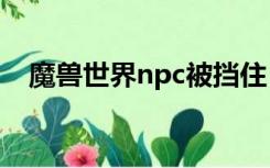 魔兽世界npc被挡住 有什么办法弹开人吗