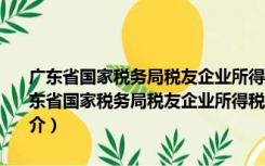 广东省国家税务局税友企业所得税申报软件 V1.0.110 官方最新版（广东省国家税务局税友企业所得税申报软件 V1.0.110 官方最新版功能简介）