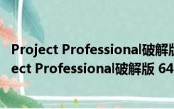 Project Professional破解版 64位/32位 最新破解版（Project Professional破解版 64位/32位 最新破解版功能简介）