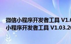 微信小程序开发者工具 V1.03.2006090 官方最新版（微信小程序开发者工具 V1.03.2006090 官方最新版功能简介）