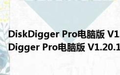 DiskDigger Pro电脑版 V1.20.16.2797 中文破解版（DiskDigger Pro电脑版 V1.20.16.2797 中文破解版功能简介）