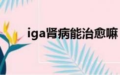 iga肾病能治愈嘛（iga肾病能治愈）