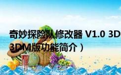 奇妙探险队修改器 V1.0 3DM版（奇妙探险队修改器 V1.0 3DM版功能简介）