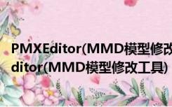 PMXEditor(MMD模型修改工具) V0231b 中文版（PMXEditor(MMD模型修改工具) V0231b 中文版功能简介）