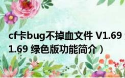 cf卡bug不掉血文件 V1.69 绿色版（cf卡bug不掉血文件 V1.69 绿色版功能简介）