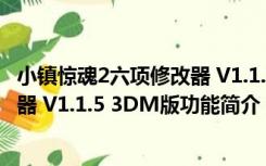 小镇惊魂2六项修改器 V1.1.5 3DM版（小镇惊魂2六项修改器 V1.1.5 3DM版功能简介）