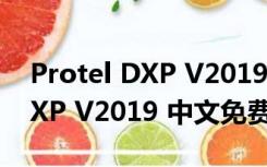 Protel DXP V2019 中文免费版（Protel DXP V2019 中文免费版功能简介）