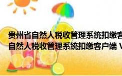 贵州省自然人税收管理系统扣缴客户端 V3.1.096 官方最新版（贵州省自然人税收管理系统扣缴客户端 V3.1.096 官方最新版功能简介）