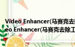 Video Enhancer(马赛克去除工具) V5.0 中文破解版（Video Enhancer(马赛克去除工具) V5.0 中文破解版功能简介）