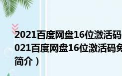 2021百度网盘16位激活码免费版 V7.0.13.2 最新破解版（2021百度网盘16位激活码免费版 V7.0.13.2 最新破解版功能简介）