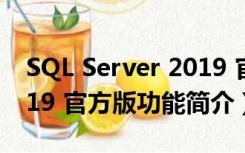 SQL Server 2019 官方版（SQL Server 2019 官方版功能简介）