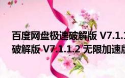 百度网盘极速破解版 V7.1.1.2 无限加速版（百度网盘极速破解版 V7.1.1.2 无限加速版功能简介）