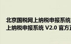 北京国税网上纳税申报系统 V2.0 官方正式版（北京国税网上纳税申报系统 V2.0 官方正式版功能简介）