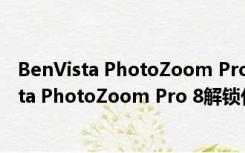 BenVista PhotoZoom Pro 8解锁代码版 免费版（BenVista PhotoZoom Pro 8解锁代码版 免费版功能简介）