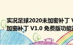 实况足球2020未加密补丁 V1.0 免费版（实况足球2020未加密补丁 V1.0 免费版功能简介）