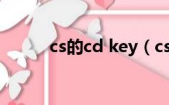 cs的cd key（cs cd key是多少）