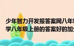 少年智力开发报答案网八年级上册数学（少年智力开发报数学八年级上册的答案好的加分）