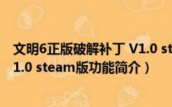 文明6正版破解补丁 V1.0 steam版（文明6正版破解补丁 V1.0 steam版功能简介）