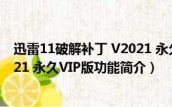 迅雷11破解补丁 V2021 永久VIP版（迅雷11破解补丁 V2021 永久VIP版功能简介）