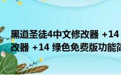 黑道圣徒4中文修改器 +14 绿色免费版（黑道圣徒4中文修改器 +14 绿色免费版功能简介）