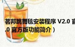 茗邦跳舞毯安装程序 V2.0 官方版（茗邦跳舞毯安装程序 V2.0 官方版功能简介）