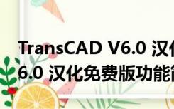 TransCAD V6.0 汉化免费版（TransCAD V6.0 汉化免费版功能简介）