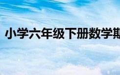 小学六年级下册数学期末试卷2018江西萍乡