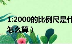 1:2000的比例尺是什么意思（1 2000比例尺怎么算）