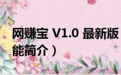 网赚宝 V1.0 最新版（网赚宝 V1.0 最新版功能简介）