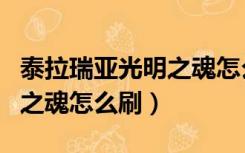 泰拉瑞亚光明之魂怎么刷不到（泰拉瑞亚光明之魂怎么刷）