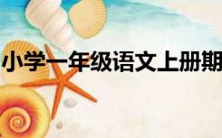 小学一年级语文上册期末试卷长春银河一实验