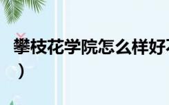 攀枝花学院怎么样好不好（攀枝花学院怎么样）