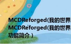 MCDReforged(我的世界服务端控制工具) V0.9.6 官方版（MCDReforged(我的世界服务端控制工具) V0.9.6 官方版功能简介）