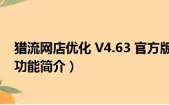 猎流网店优化 V4.63 官方版（猎流网店优化 V4.63 官方版功能简介）