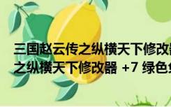 三国赵云传之纵横天下修改器 +7 绿色免费版（三国赵云传之纵横天下修改器 +7 绿色免费版功能简介）