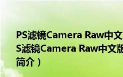 PS滤镜Camera Raw中文版 V14.2.0.1028 汉化免费版（PS滤镜Camera Raw中文版 V14.2.0.1028 汉化免费版功能简介）