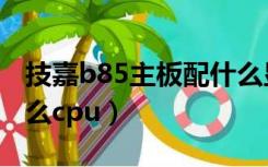 技嘉b85主板配什么显卡（技嘉b85主板配什么cpu）