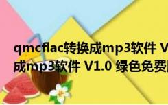 qmcflac转换成mp3软件 V1.0 绿色免费版（qmcflac转换成mp3软件 V1.0 绿色免费版功能简介）