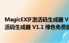 MagicEXIF激活码生成器 V1.1 绿色免费版（MagicEXIF激活码生成器 V1.1 绿色免费版功能简介）