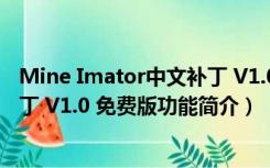 Mine Imator中文补丁 V1.0 免费版（Mine Imator中文补丁 V1.0 免费版功能简介）