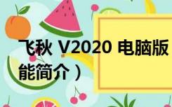 飞秋 V2020 电脑版（飞秋 V2020 电脑版功能简介）