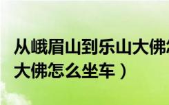 从峨眉山到乐山大佛怎么走（从峨眉山到乐山大佛怎么坐车）