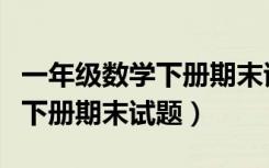 一年级数学下册期末试题人教版（一年级数学下册期末试题）