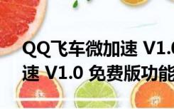 QQ飞车微加速 V1.0 免费版（QQ飞车微加速 V1.0 免费版功能简介）