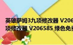 英雄萨姆3九项修改器 V206585 绿色免费版（英雄萨姆3九项修改器 V206585 绿色免费版功能简介）