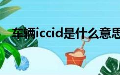 车辆iccid是什么意思（iccid是什么意思）