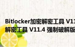 Bitlocker加密解密工具 V11.4 强制破解版（Bitlocker加密解密工具 V11.4 强制破解版功能简介）