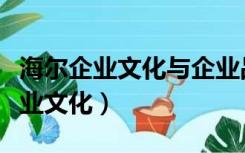 海尔企业文化与企业品牌文化（中国海尔的企业文化）