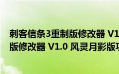 刺客信条3重制版修改器 V1.0 风灵月影版（刺客信条3重制版修改器 V1.0 风灵月影版功能简介）