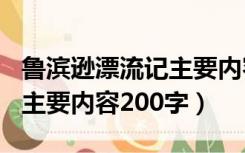 鲁滨逊漂流记主要内容800字（鲁滨逊漂流记主要内容200字）